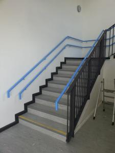 Internal stair balustrades and external galvanised gates and railings