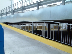 Multistorey car park railing